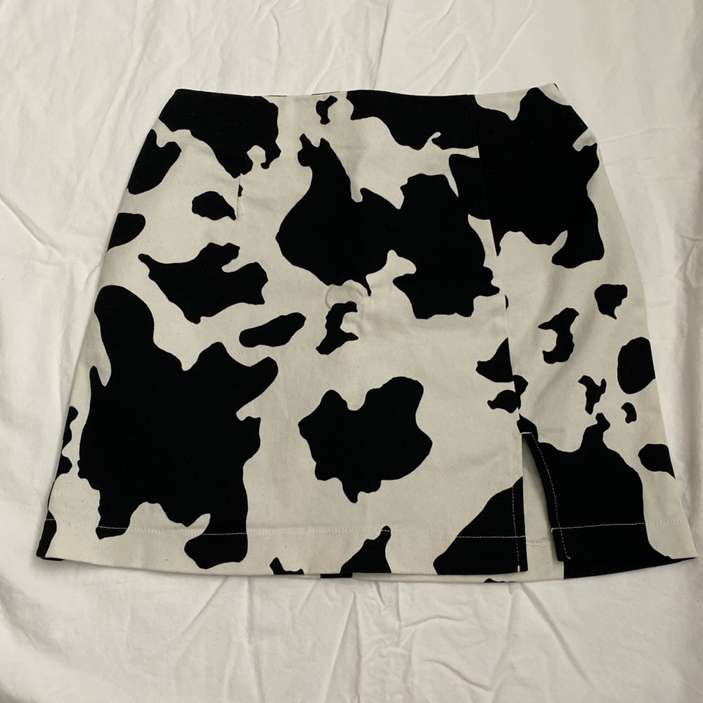 Cow Print Skirt